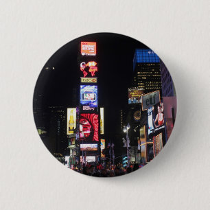 Times Square New York City 6 Cm Round Badge