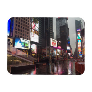 Times Square New York City NYC Neon Signs Photo Magnet
