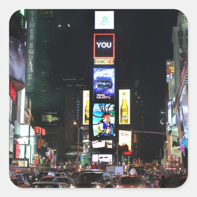 Times Square New York City Sticker (Front)