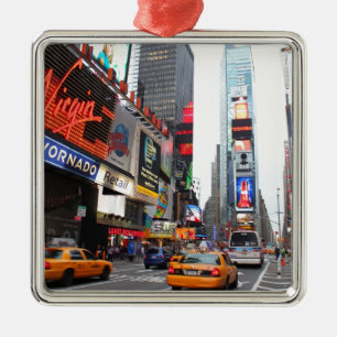 Times Square, New York City, USA Metal Tree Decoration