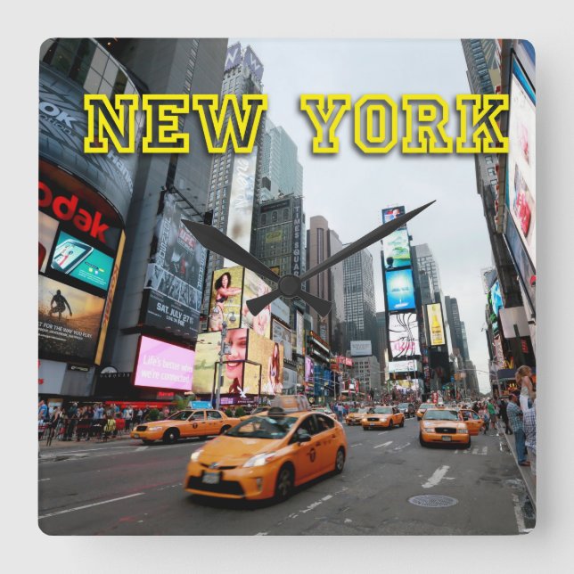 Times Square New York City USA Wall Clock (Front)