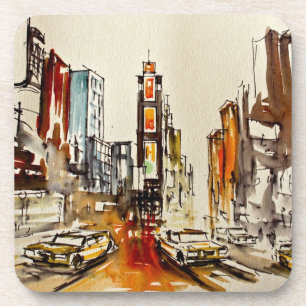 Times Square New York Coaster set of 6
