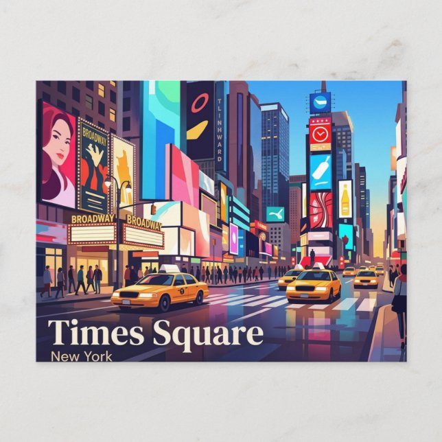 Times Square New York Postcard (Front)