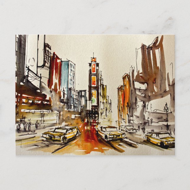 Times Square New York Postcard (Front)