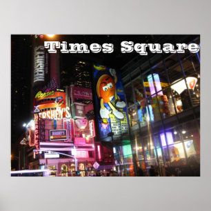 Times Square @ Night Poster