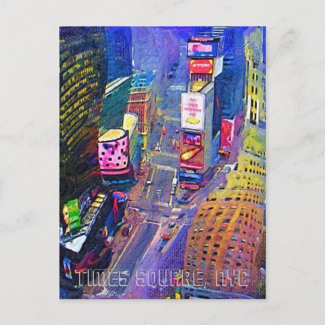 Times Square, NYC, New York City, skyline Postcard (Front)