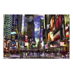 Times Square Photo in HDR Print