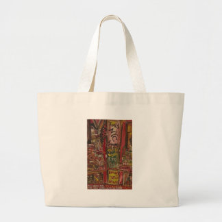 times square red large tote bag