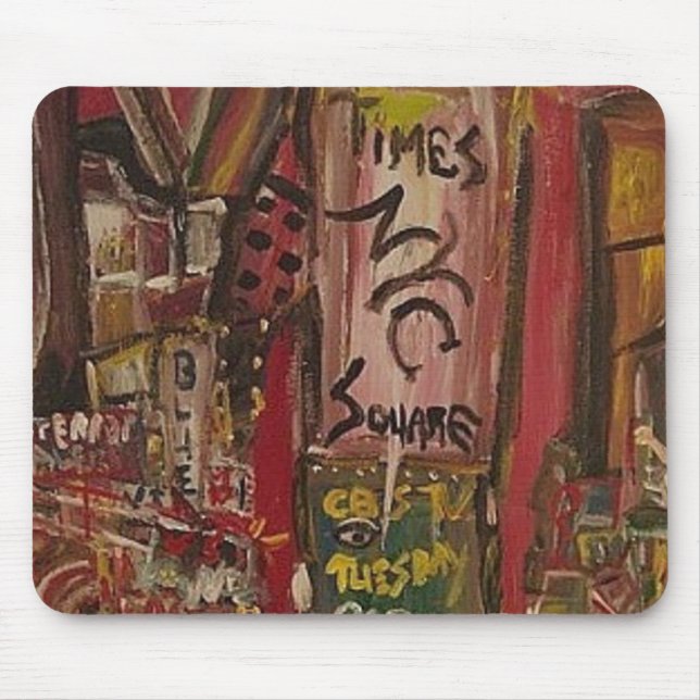 TIMES SQUARE RED MOUSE MAT (Front)
