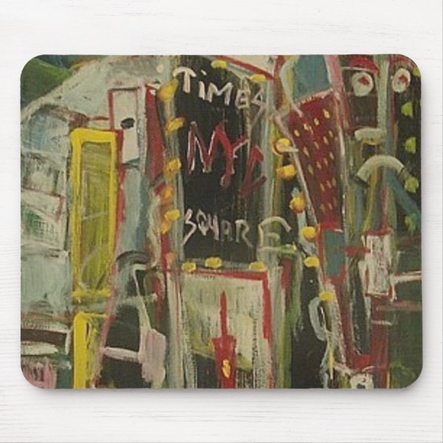 TIMES SQUARE RED WINE MOUSE MAT (Front)