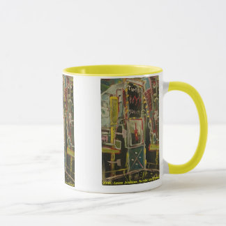 times square red wine mug