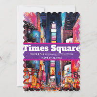 Times Square Travel Postcard, Times Square Postcar