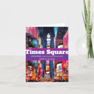 Times Square Travel Postcard, Times Square Postcar Holiday Card