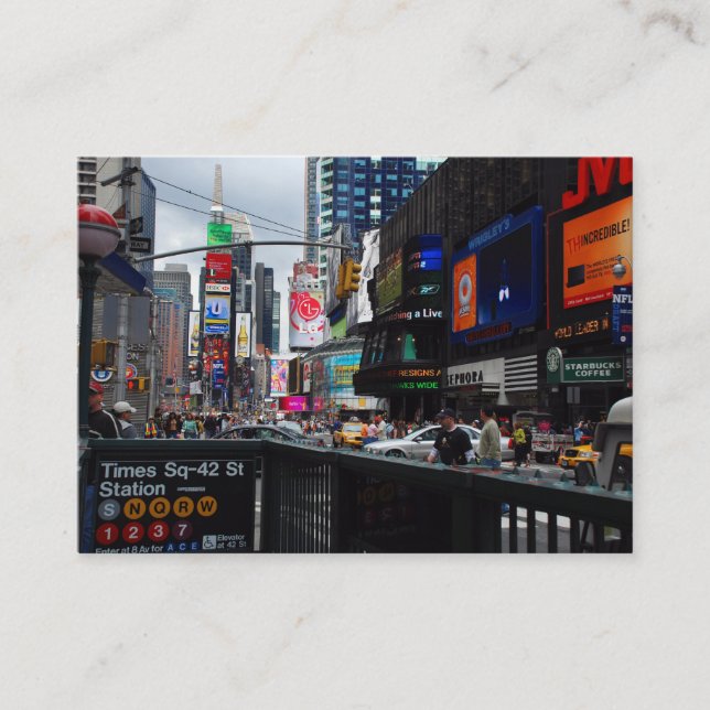 Times Suqre business card (Front)