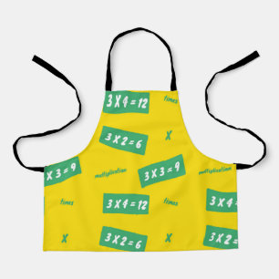 Times three yellow learning apron