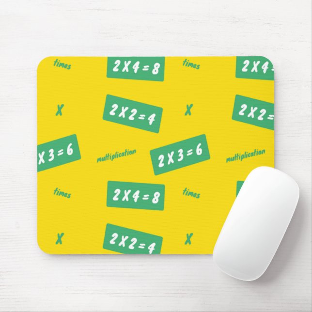 Times two yellow learning mouse mat (With Mouse)