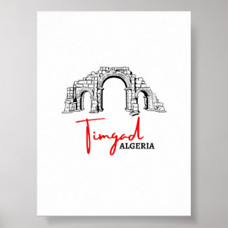 Timgad Algeria affiche for print