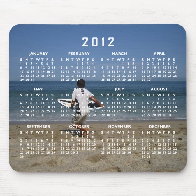 Timing is Everything; 2012 Calendar Mouse Mat (Front)