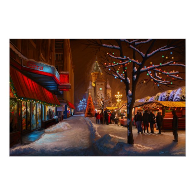 Timisoara Christmas Market Poster (Front)