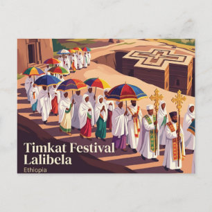 Timkat Festival Lalibela Ethiopia Postcard