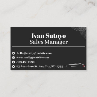 Timmerman — Automotive Care & Vehicle Enhancement Business Card