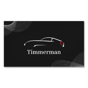 Timmerman — Automotive Care & Vehicle Enhancement Magnetic Business Card