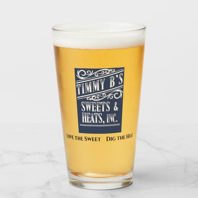 Timmy B's Sweet Pint Glass (Front Filled)