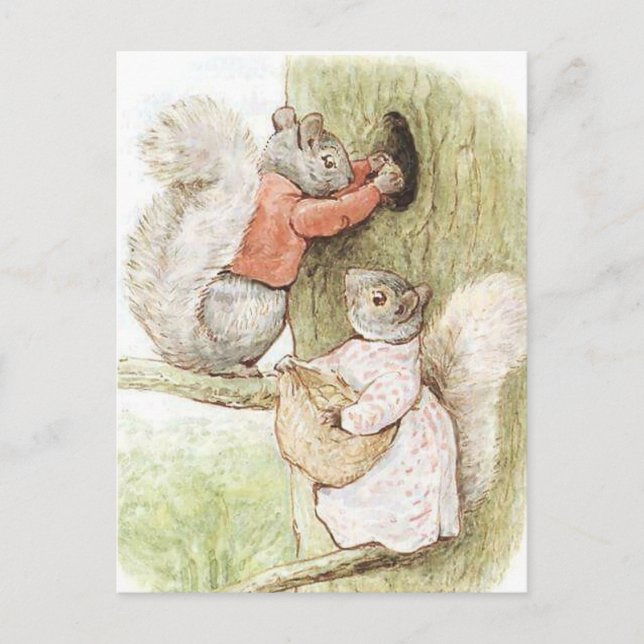 Timmy Tiptoes and Goody Squirrel by Beatrix Potter Postcard (Front)