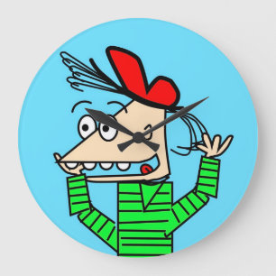 Timmy Trembled Large Clock