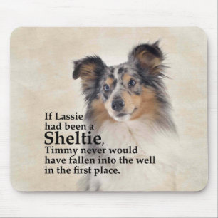 Timmy's Blue Merle Sheltie Mousepad