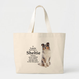 Timmy's Blue Merle Sheltie Tote Bag