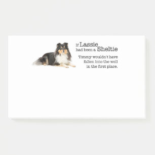 Timmy's Tri-Colour Sheltie Large Post-It Notes