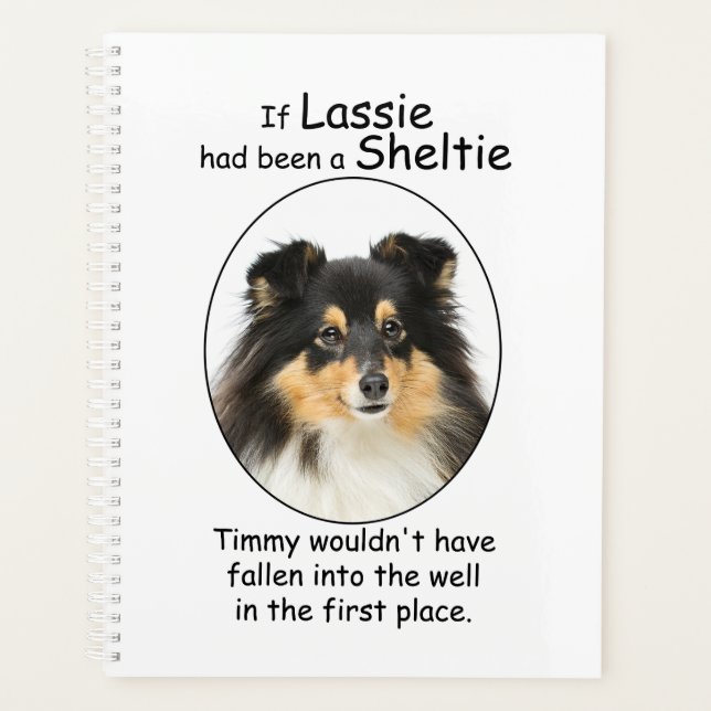 Timmy's Tri-Colour Sheltie Planner (Front)