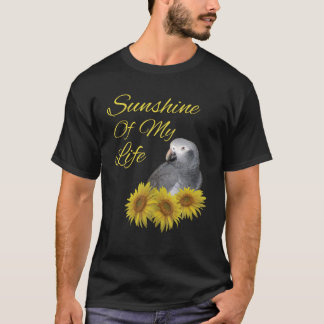 Timneh African Grey Parrot Sunshine Sunflower T Sh T-Shirt