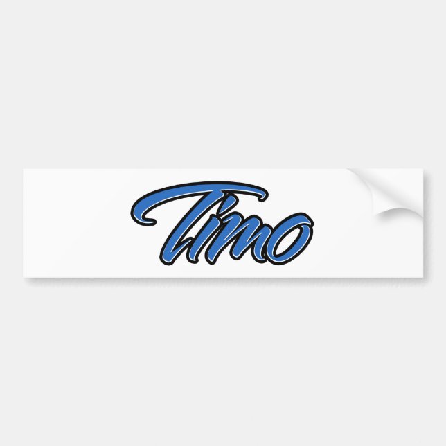 Timo Name blue Aufkleber Sticker Autoaufkleber (Front)