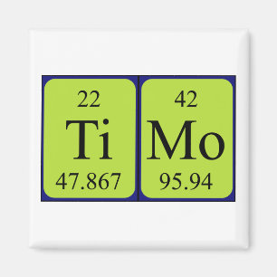 Timo periodic table name magnet