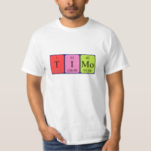 Timo periodic table name shirt