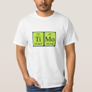 Timo periodic table name shirt