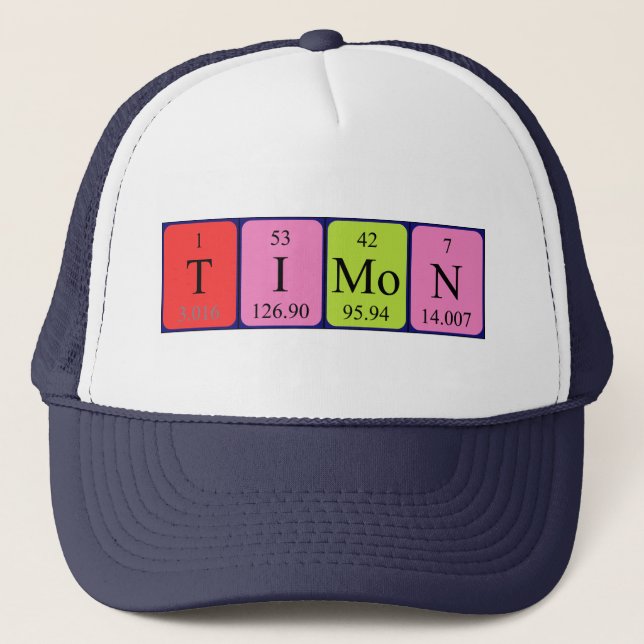 Timon periodic table name hat (Front)