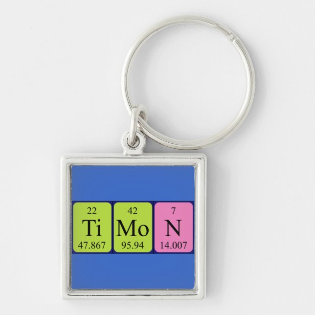 Timon periodic table name keyring (Front)