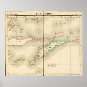 Timor Island Oceania no 28 Poster