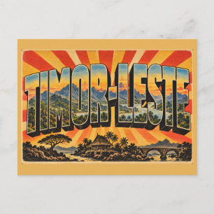 Timor-Leste Mountains Forests Rivers Vintage Postcard