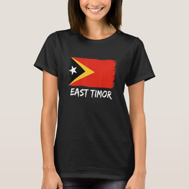 Timorese Flag East Timor 1 T-Shirt (Front)