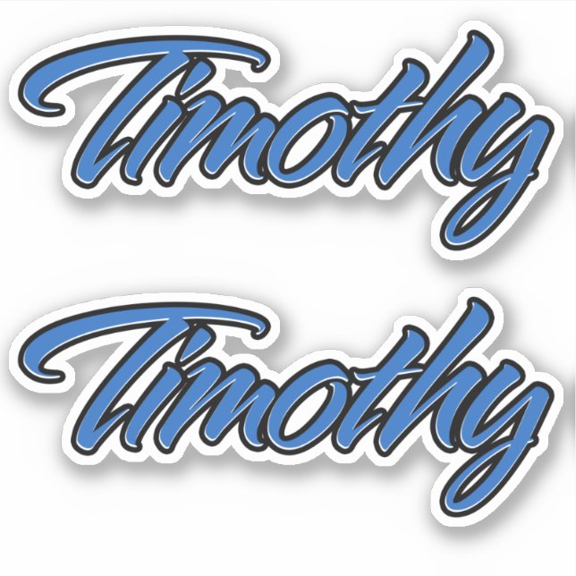 Timothy Name blue Sticker Sticker Sticker Sticker (Front)