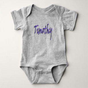 Timothy, Name, logo, Baby Bodysuit