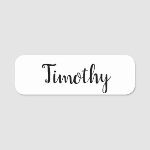 Timothy Name, Name Tag