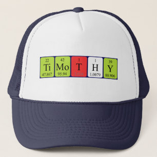 Timothy periodic table name hat