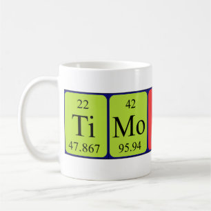 Timothy periodic table name mug