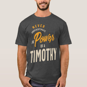 Timothy Personalised Name Birthday Gift T-Shirt