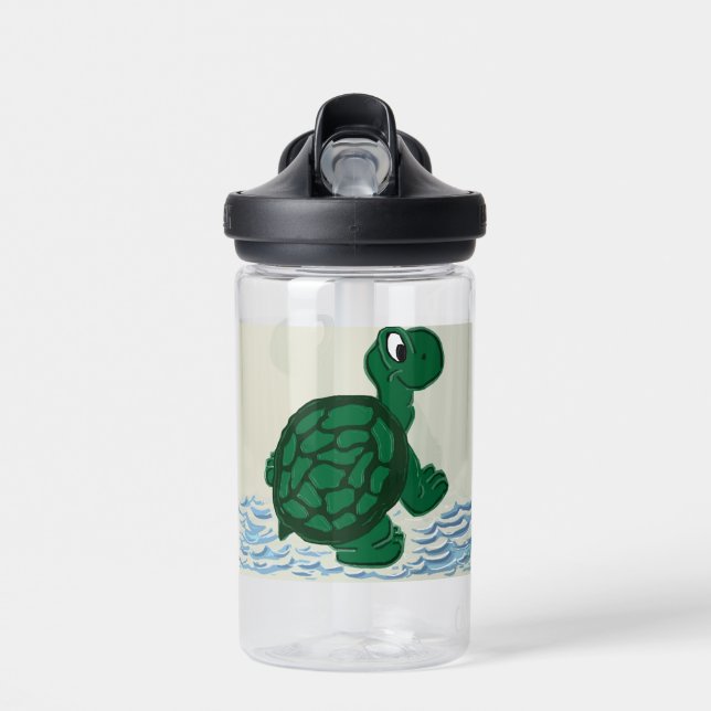 Timothy the Turtle Animated Water Bottle (Front)
